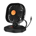 thumbnail image 1 of TopLLC Portable Fan Car Fan With 6 Fan Blades, Electric 2 Speed Cool-ing Circulator,Multi-Angle Rotation Rotatable Auto Fan For Sedan SUV, RV, Bo-at, Auto Vehicles Cooling Fan for Office, 1 of 8
