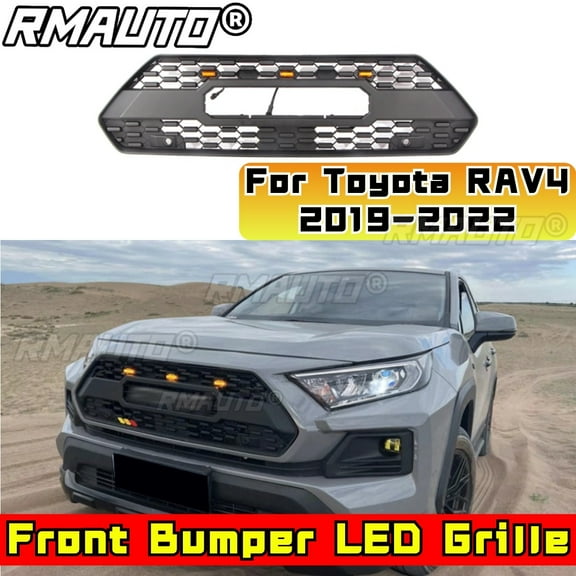 RAV4 Bumper Grill Car Front Grill Body Kit Front Bumper Grille Grill For Toyota RAV4 2019-2022 Adventure Edition Car Accessories