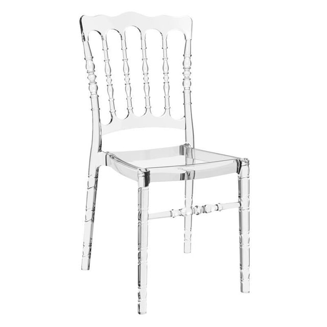 Compamia Chaise de Salle à Manger de Patio Opera en Transparent Clair