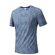 thumbnail image 5 of Ceisia Men's Textured Print Sport T-shirt Slim Fit Short Sleeve Round Neck Breathable Running Casual All Season Tee Tops Blue M Gifts, 5 of 7