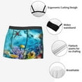 thumbnail image 6 of Kll Corals And Tropical Fish Men'S Cotton Boxer Briefs Underwear-Medium, 6 of 9