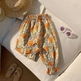 thumbnail image 2 of oqasdz Girls Pants Floral Print Casual Long Comfortable Breathable Outdoor Clothes Toddler Kids Mosquito-proof Pants Size 11 Y-12 Y, 2 of 3