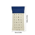 thumbnail image 3 of Cosmetic Bag Alphabet Glasses Storage Bag Spandex Canvas Patchwork Eyeglasses Carrying for Presbyopia Portable Student Makeup Brush Organizer, 3 of 7