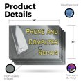 thumbnail image 2 of Phone and Computer Repair Vinyl Decal 5 Pack of 24 Inch x 36 Inch Weatherproof Heavy-Duty Adhesive Backing | Professional Services, Quick Fixes, Reliable Results | Made in USA, 2 of 6