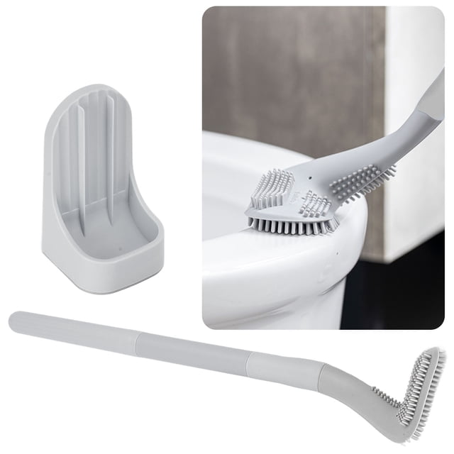 Escobilla de baño escobilla de baño transpirable de secado rápido limpieza de 360 grados colgante mango largo elástico para baño para el hogar ANGGREK Otros