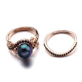 thumbnail image 2 of Women's Creative Flower Pearl National Wind Ring, 2 of 2