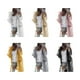 thumbnail image 2 of Qarigey Suéter de punto cálido de manga larga para mujer, cárdigan abierto frontal transpirable para invierno y otoño, abrigo para banquete, Abrigos y chamarras Amarillo XXXL Qarigey AP013007-16, 2 of 6