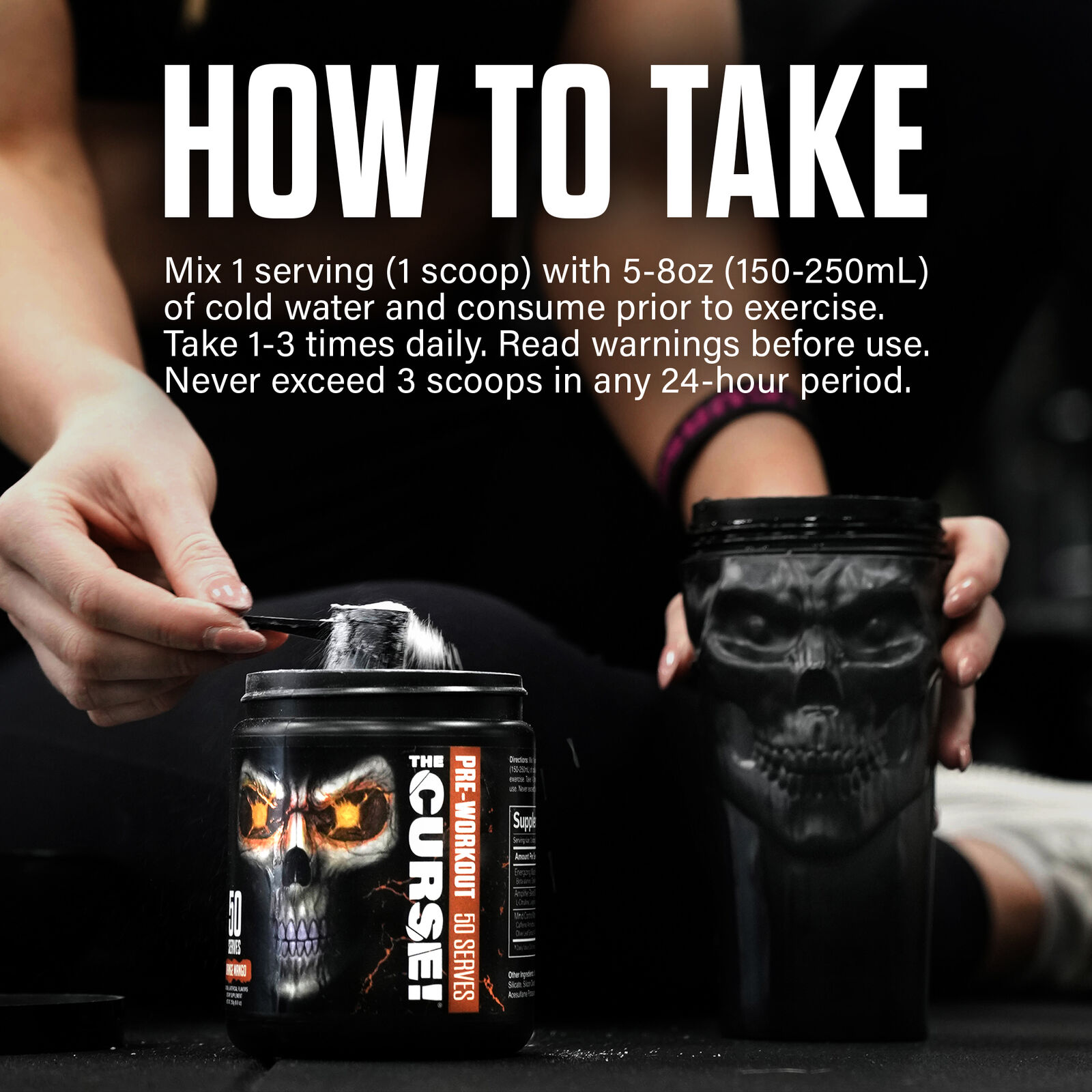 JNX Sports® The Curse Pre Workout Powder Watermelon Pre Workout Mix for Energy and Focus, 30 Serves