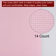 thumbnail image 4 of Uxcell 14 Count Cross Stitch Cloth 20 by 28 Inch Embroidery Fabric, Pink, 4 of 6