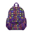 thumbnail image 3 of Boho Watercolor Elephant Backpack Baby Animal Print for Students with Tribal Mandala and Flower Pattern Design, 3 of 5