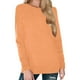 thumbnail image 1 of Camisa básica de manga larga con cuello redondo para mujer - Top asimétrico con hombros al aire - Prenda elástica y ligera para el otoño, 1 of 4