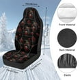 thumbnail image 7 of Uorisanigo Car Seat Covers for Front Red Rose Raven High Back Bucket Seat Cover for Women Men Automotive Interior Protection Accessories Fits Most Cars, SUVs, Trucks, and Vans, 7 of 7