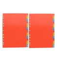thumbnail image 1 of Miangastore 2 Sets A4 11-Hole Plastic Index Dividers for Quick File Organization A4 Binder Divider File Divider Subject Divider For Binder Notebook, 1 of 8