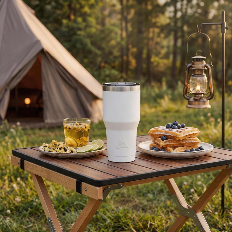 OZARKーCUP(TM) MAED IN USA ( 2個 )セット Ozark Trail Vacuum Insulated Stainless Steel Tumbler 32 oz, White