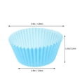 thumbnail image 6 of Troglfold cake cups 100 Blue Mini Cupcake Liners, Food-Grade Paper for Baking,2.68"X1.97"X1.26", 6 of 10