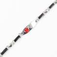 thumbnail image 2 of MyIDDr - Womens Medical Alert Bracelet Dementia Pre Engraved, Fancy Steel Chain, 2 of 6