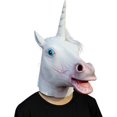 thumbnail image 4 of Costume d'Halloween Fête Masque de Latex Tête Animale Licorne, 4 of 5