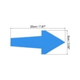 thumbnail image 2 of Uxcell 8" x 4" Arrow Sticker, PVC Removable Self Adhesive Arrow Sign, Blue 10Pack, 2 of 6