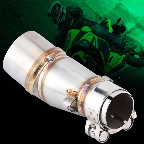 Conector Adaptador de Tomo de Enlace Medio de Escape Deslizante Para Motocicleta para Z250 250 13-16 Junta de Tomo de Silenciador de Motocleta Tomo de Conexión de tubo
