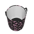 thumbnail image 3 of Balery Breast Cancer Awareness (2) Round Laundry Basket with Handles Waterproof Freestanding Laundry Hamper for Clothes Toys in the Dorm and Family-, 3 of 8