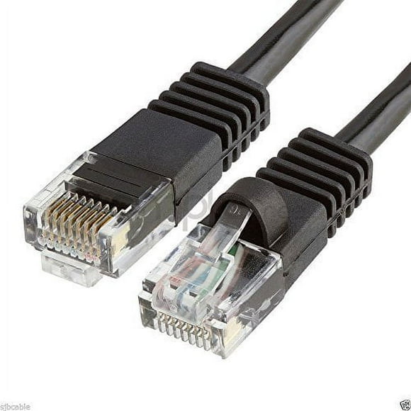 CableVantage CableVantage New 50ft 15M Cat5 Patch Cord Cable 500mhz Ethernet Internet Network LAN RJ45 UTP for PC PS4 Xbox Modem Router Black