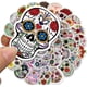 thumbnail image 3 of 50 pegatinas de calavera de azúcar de Halloween, pegatinas de calavera de caramelo para portátil, botella de agua, equipaje, bicicleta, ordenador JAMW Sencillez, 3 of 5