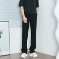 thumbnail image 2 of Pantalones de verano para hombre trenzados, pantalones de harén negros para hombre, pantalones de traje ajustados 2024, ofertas de ropa coreana, muchas novedades en ropa fina vintage, 2 of 5