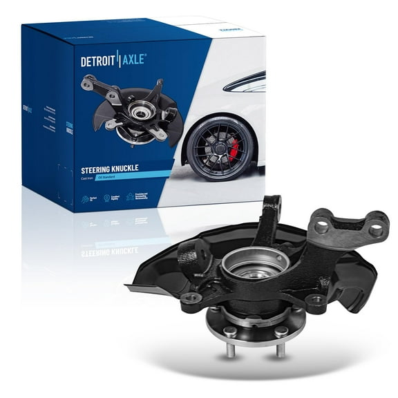 Detroit Axle - FWD Front Left Steering Knuckle & Wheel Hub Bearing Replacement for 2004 2005 2006 2007 Toyota Highlander