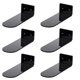 thumbnail image 1 of Estantes flotantes para zapatos, paquete de 6, estantes de exhibición de zapatos de acrílico negro, para exhibir zapatos y zapatillas coleccionables, 1 of 6