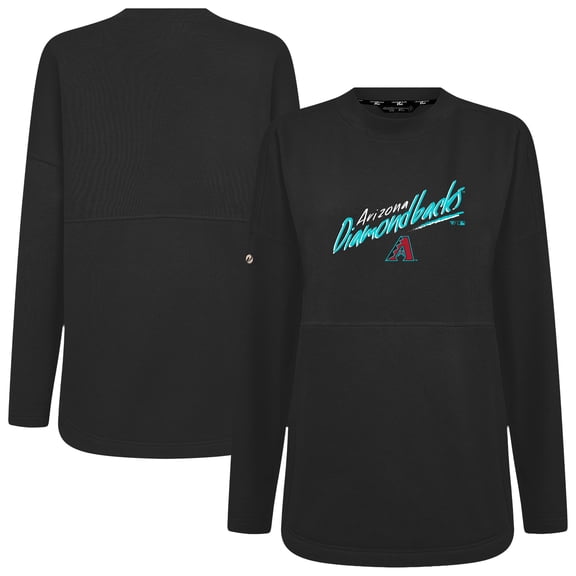 Women's Levelwear Black Arizona Diamondbacks Oversized Beaudry Sizzle Top
