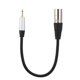 thumbnail image 5 of Cable Adaptador Macho XLR Mono Macho Chapado En Oro De 3,5 Mm Con Carcasa Exterior De aleación De Zinc De PVC Para Equipos De Audio, 5 of 7