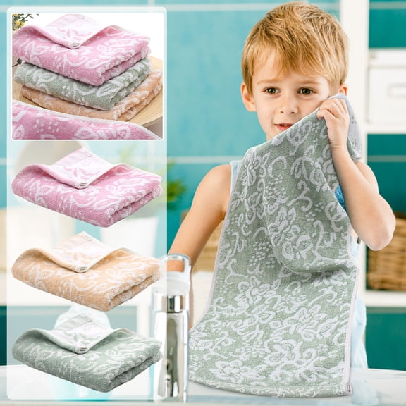 kladzum 2pc Towels Small Hand Towels 20x10 Inches, Cotton Woven Face Towels Soft Absorbent Bath Towels Quick Drying Towels for Bathroom, Shower Room, Kitchen, Dinner Table