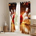 thumbnail image 3 of Feelyou Modern Bowling Curtains (2, 52x84), Adult Gold Fire Games, 3 of 6