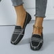 thumbnail image 1 of Zapatos casuales de tacón plano con punta redonda y parte superior baja para mujer Wmkox8yii  FOPL2145, 1 of 8