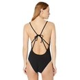 thumbnail image 3 of LUCKY BRAND Women's Black Plunged One Piece Swimsuit L, 3 of 3