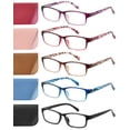 thumbnail image 2 of Gafas de lectura JOLISU Fashionista, paquete de 5 unidades, color azul, 2 of 7