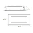 thumbnail image 3 of Cambridge 42-in. Black Indoor Wall Mount Electric Fireplace with Crystal Rock Display, 3 of 22