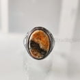 thumbnail image 3 of Bumblebee Jasper Mans Ring, Natural Bumblebee Jasper, Silver Jewelry, 925 Silver Ring, Birthday Gift, Heavy Mens Ring, Arabic Design, Ottoman Style Ring, Christmas, Turkey Mens Signet Ring, 3 of 7