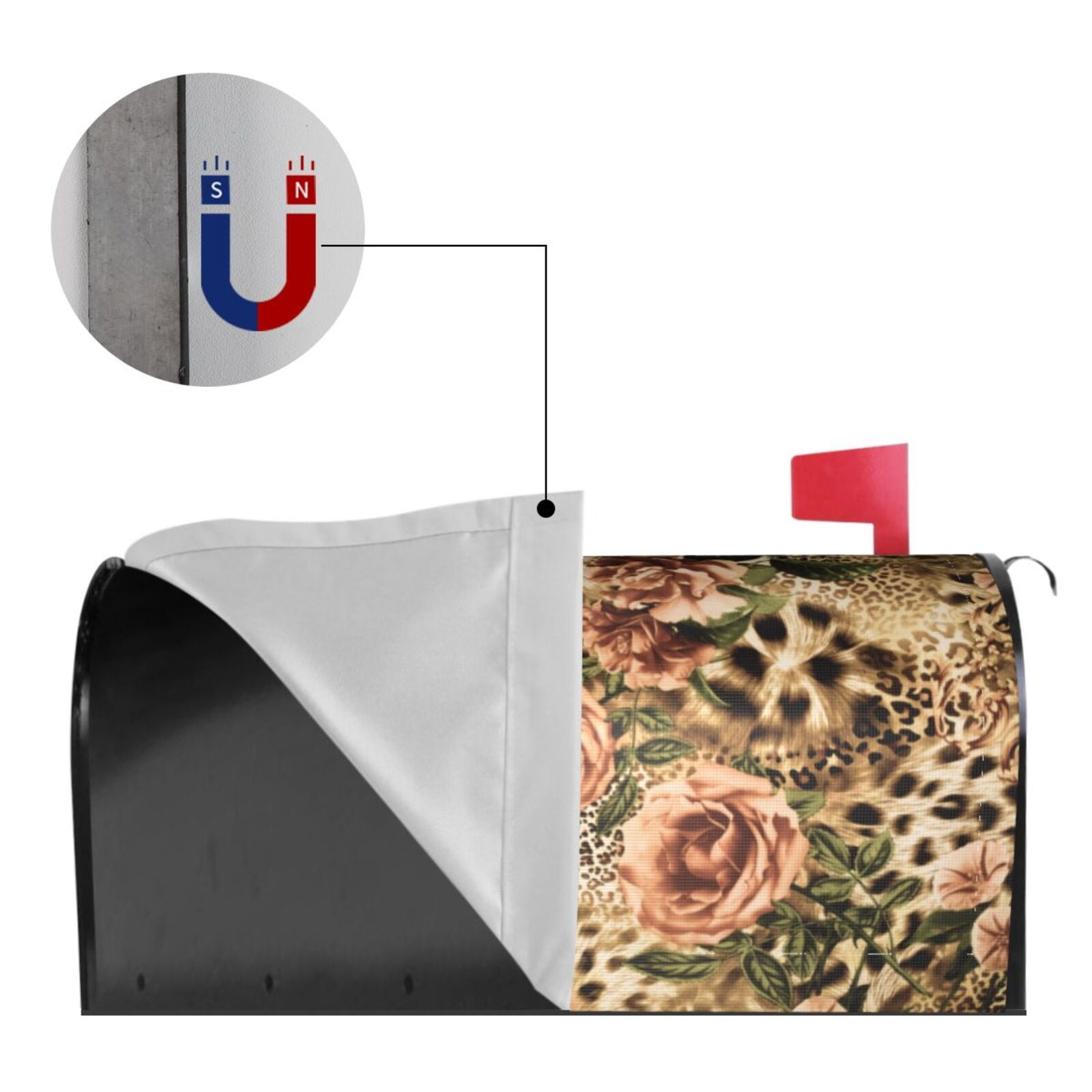 Kdxio Magnetic Mailbox Cover 21x18 in Mailbox Cover Outdoor Decoration Holiday Mailbox Covers for Home Garden Yard-21x18 in