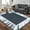 Dark Gray, variant on Modern Geometric Large Low Pile Area Rugs 8x10ft for Living Room Bedroom Home Office, Washable, Anti-Slip, Non Shedding, Dark Gray