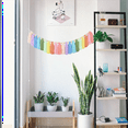 thumbnail image 2 of 3pcs 37Inch Pastel Rainbow Garland with Wood Bead Colorful Tapestry for Bedroom Wall Classroom Decor, 2 of 8