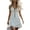 White, variant on Plus Size Wedding Dresses for Bride Ball Gown - Solid Color, V-Neck, Sleeveless, Mini for Summer White S