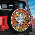 thumbnail image 2 of Lotusprinthandmade Halloween White Ghost Spare Tire Cover Without Backup Camera Hole 6 Sizes (35 in.), 2 of 7