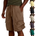 thumbnail image 2 of Big & Tall Men's Athletic Cargo Shorts 9 Inch Inseam Quick Dry Performance Outdoor Short Pants with Zipper Pockets Summer Breathable Mesh Stretch Hiking Fishing, 2 of 10