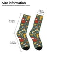 thumbnail image 2 of Goofa Cute Animal Forest Pattern Children's Crew Socks, Kids' Daily Wear and Sports Socks, Breathable Socks, Sports Socks, Moisture-Wicking Socks for Children, 2 of 6