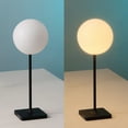 thumbnail image 3 of JONATHAN Y Allie 17.5" Modern Minimalist Indoor/Outdoor Metal Globe Rechargeable/Cordless Dimmable Integrated LED Table Lamp with Touch Sensor, Black (Set of 2), JYL7167B-SET2, 3 of 7