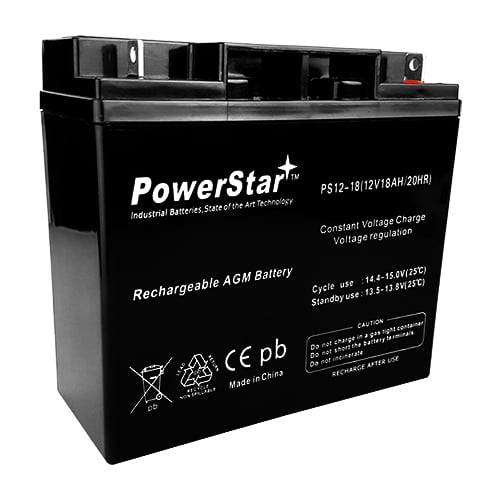 12V 18AH UPS Battery Replaces 20Ah BB Battery HR22-12, HR22