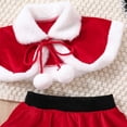 thumbnail image 6 of Owordtank Baby Girls My First Christmas Outfit Newborn Infant Princess Romper Dress + Headband + Shoes 3pcs, 6 of 8