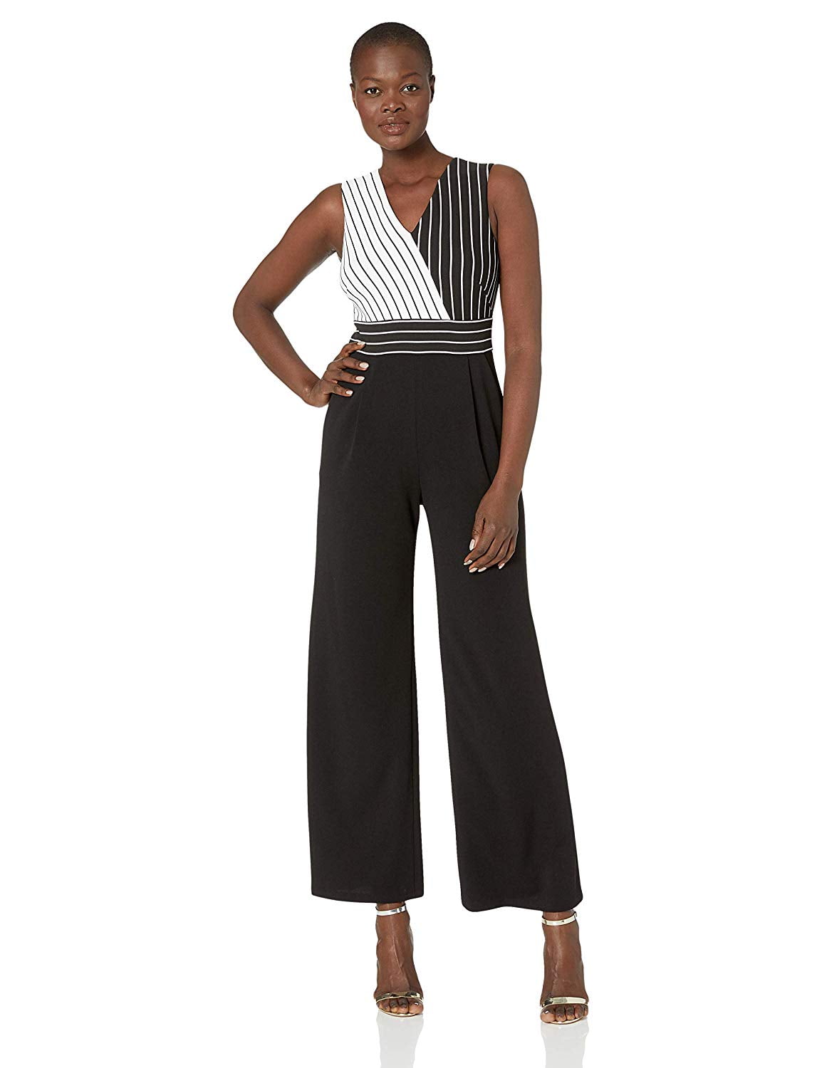 calvin klein v neck jumpsuit