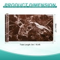 thumbnail image 2 of Uxcell Wood Grain Wallpaper Border 12" x 16.4ft Textured Frame Sticker, Purple Red, 2 of 7